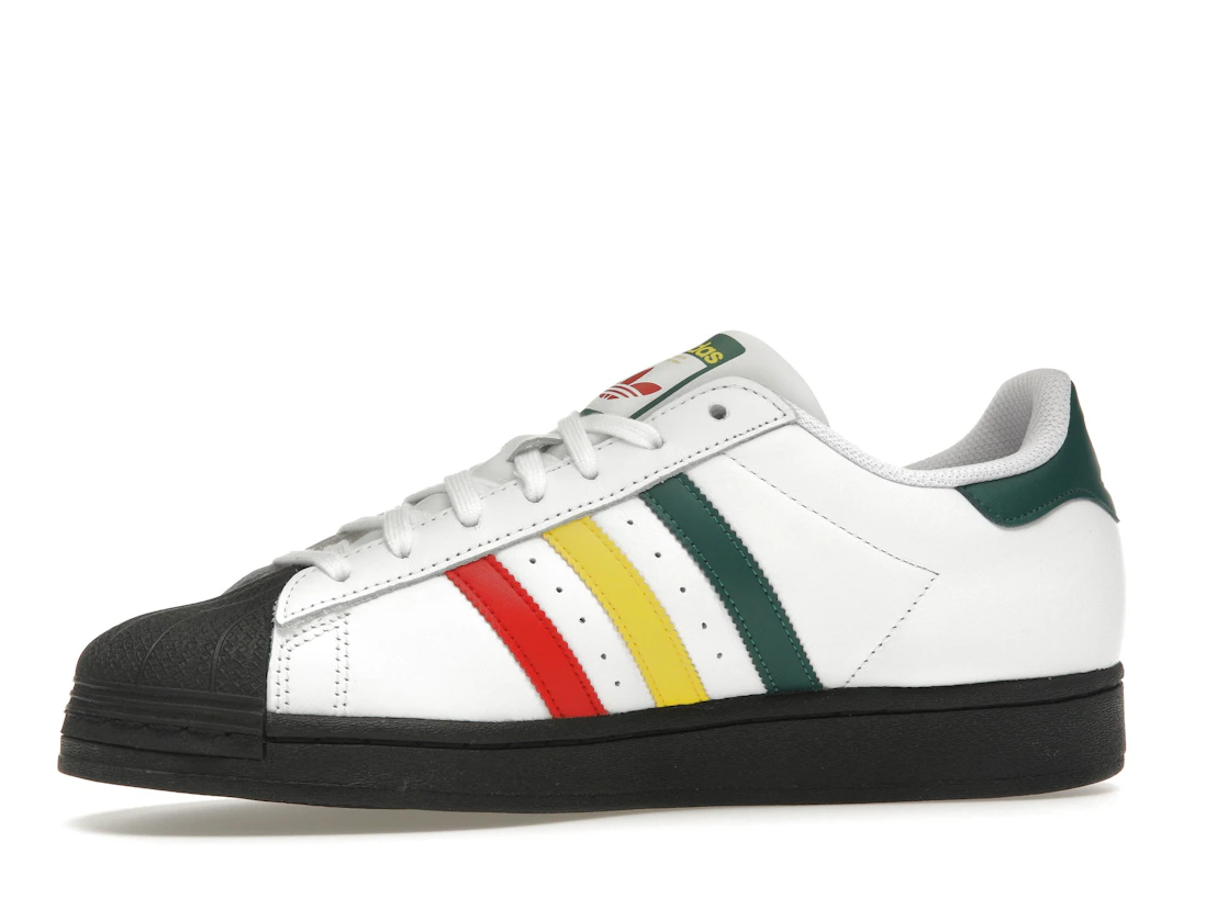 Vue 17 de adidas Superstar Rasta White