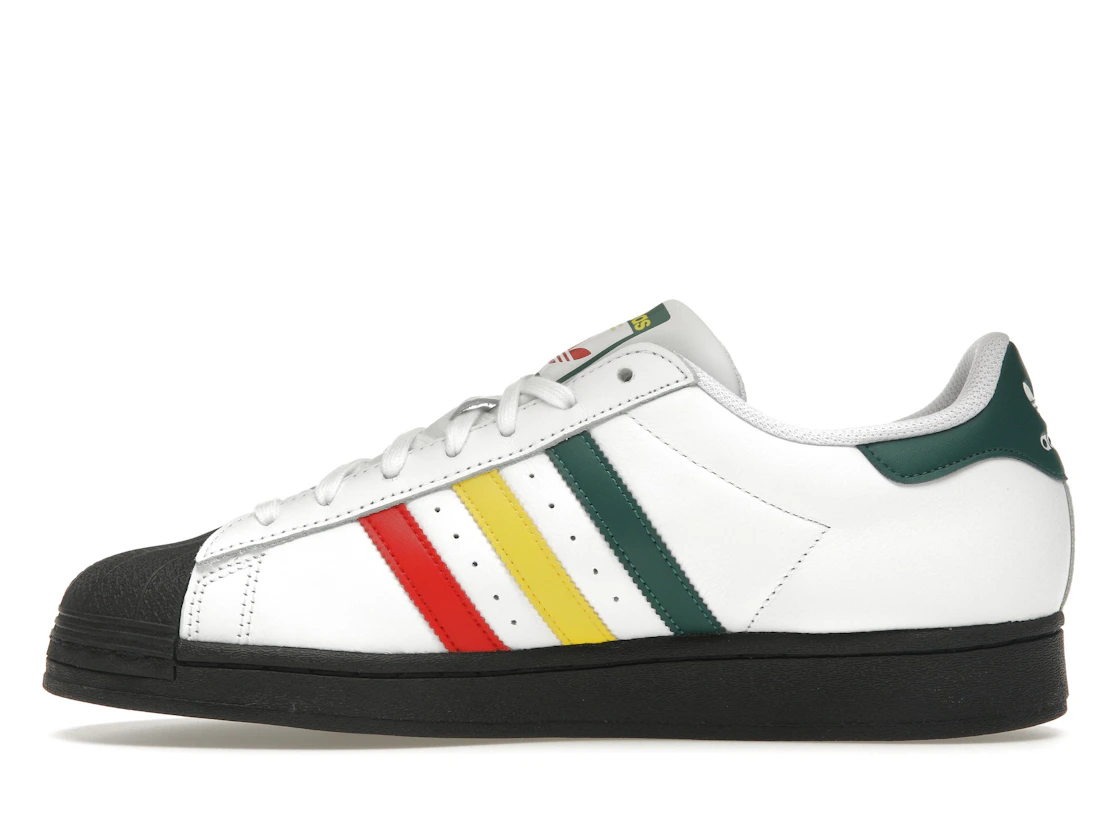 Vue 19 de adidas Superstar Rasta White