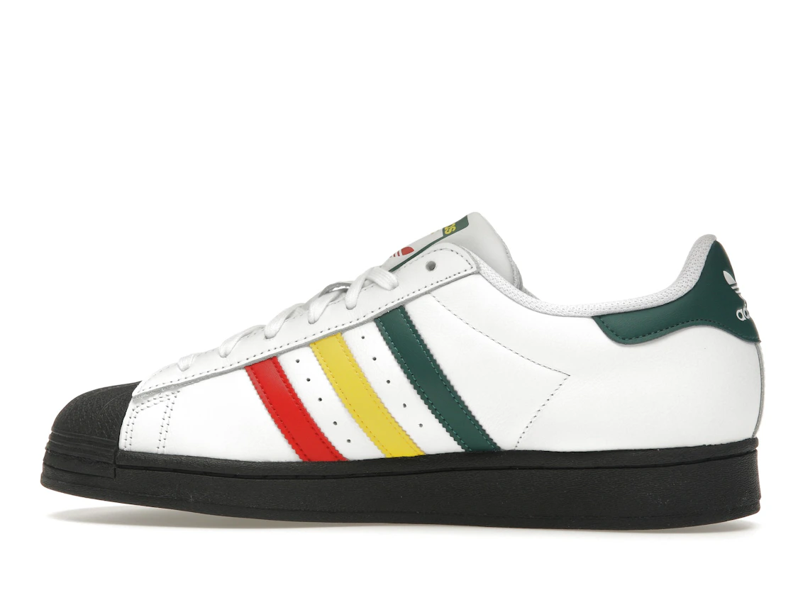Vue 20 de adidas Superstar Rasta White