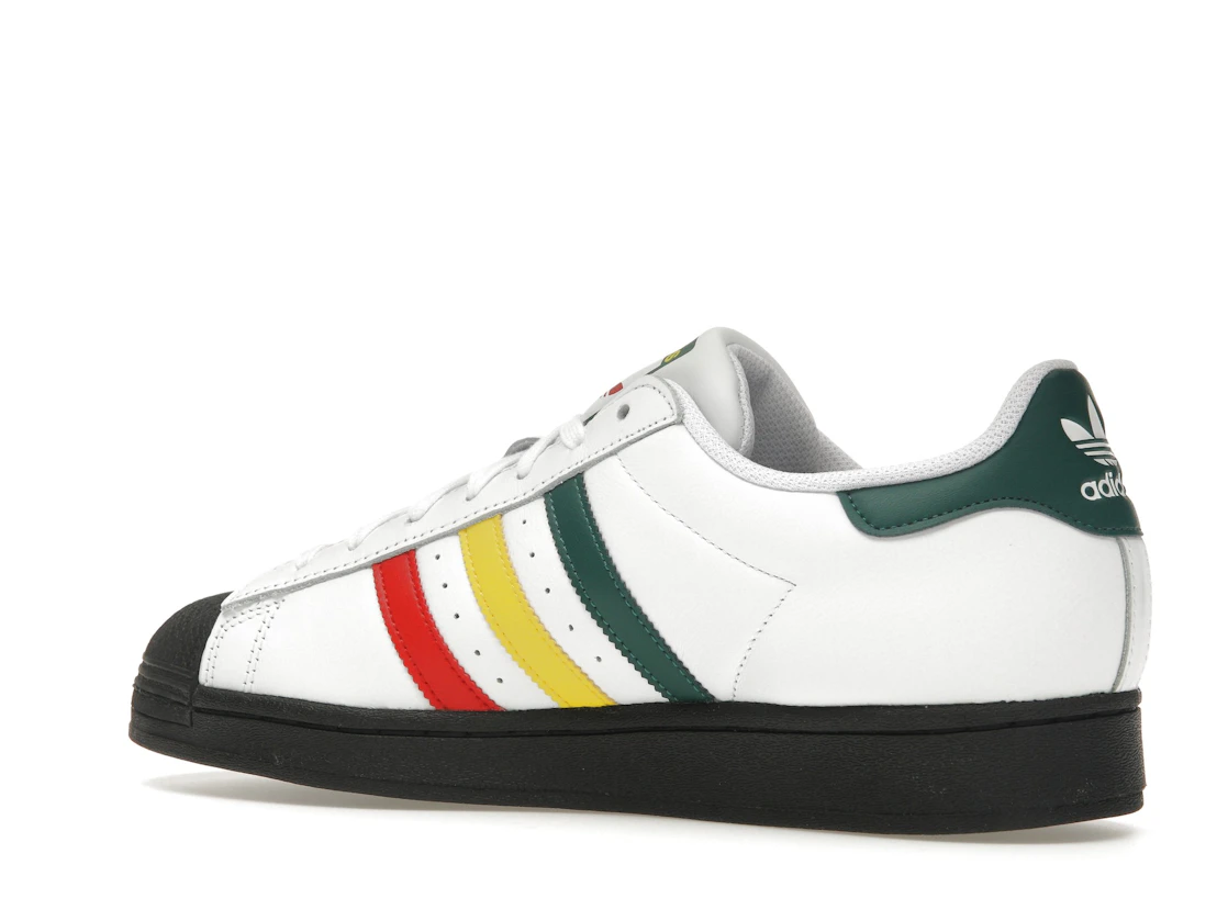 Vue 22 de adidas Superstar Rasta White