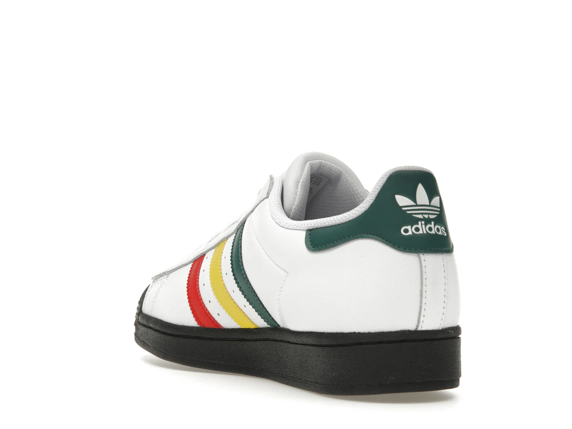 Vue 25 de adidas Superstar Rasta White