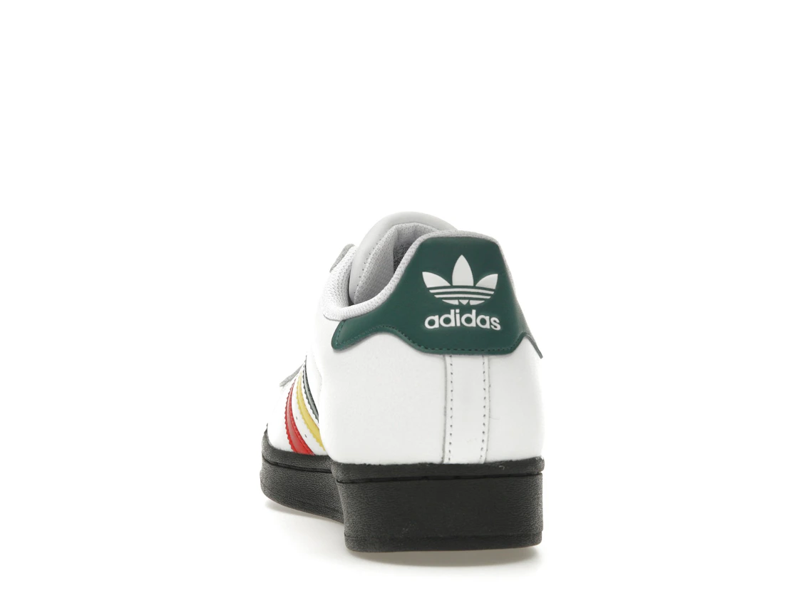 Vue 27 de adidas Superstar Rasta White