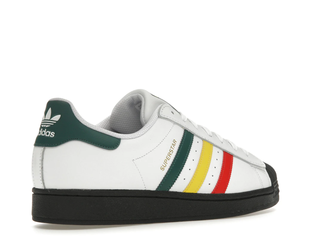 Vue 33 de adidas Superstar Rasta White
