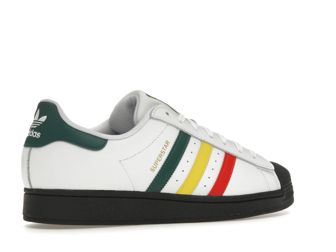 Vue 34 de adidas Superstar Rasta White