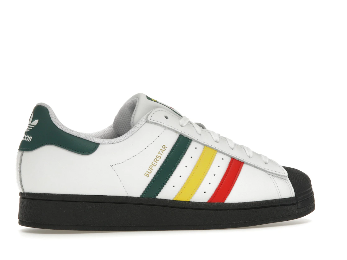 Vue 35 de adidas Superstar Rasta White