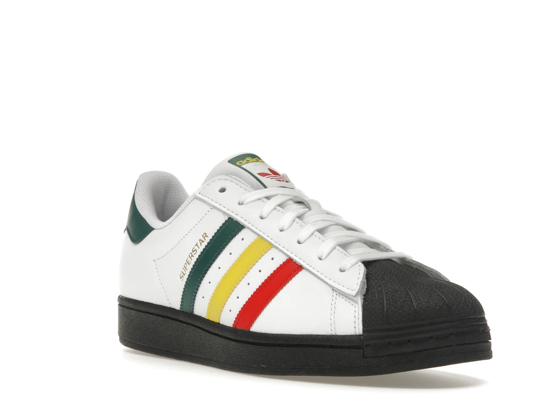 Vue 6 de adidas Superstar Rasta White