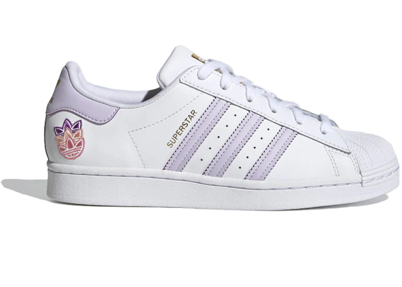 adidas Superstar Trefoil White Purple Tint 