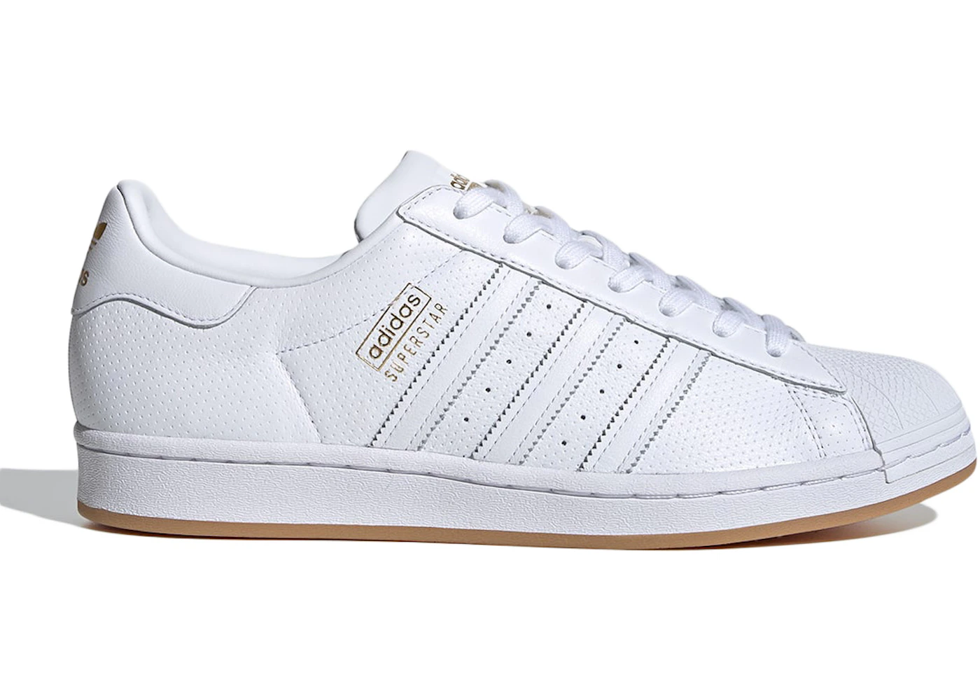 adidas Superstar White Gold Gum