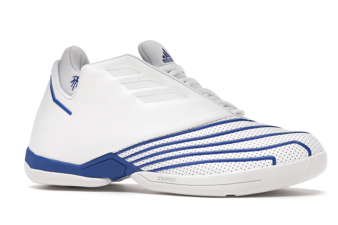 Vue 3 de adidas T-Mac 2.0 Restomod Evo White Royal Blue