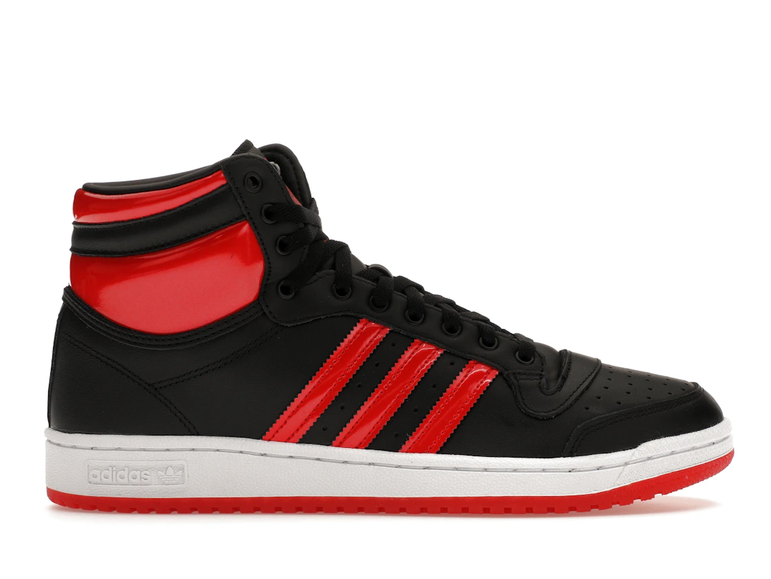 Vue 1 de adidas Top Ten Hi Core Black Vivid Red Patent