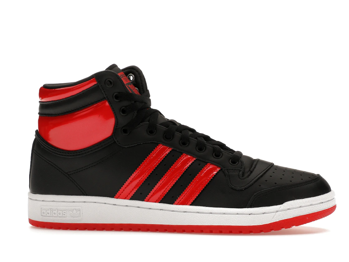 Vue 2 de adidas Top Ten Hi Core Black Vivid Red Patent