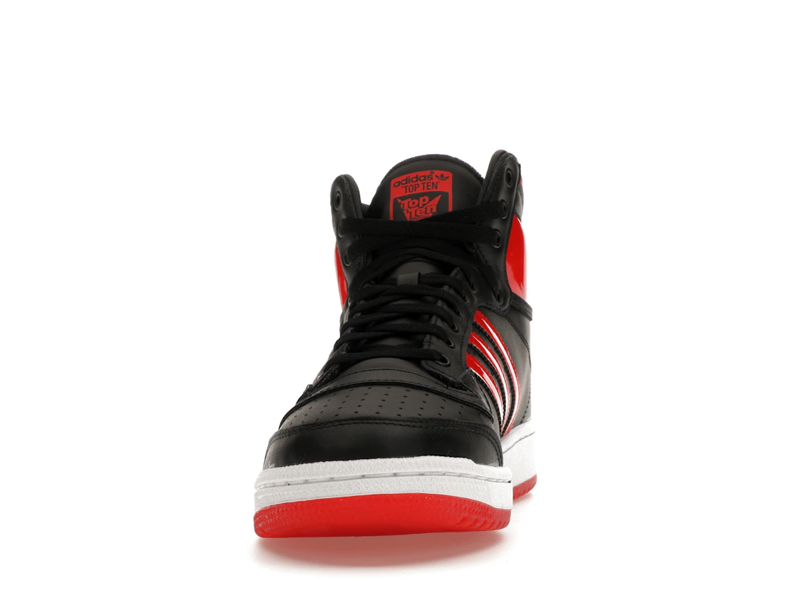 Vue 11 de adidas Top Ten Hi Core Black Vivid Red Patent