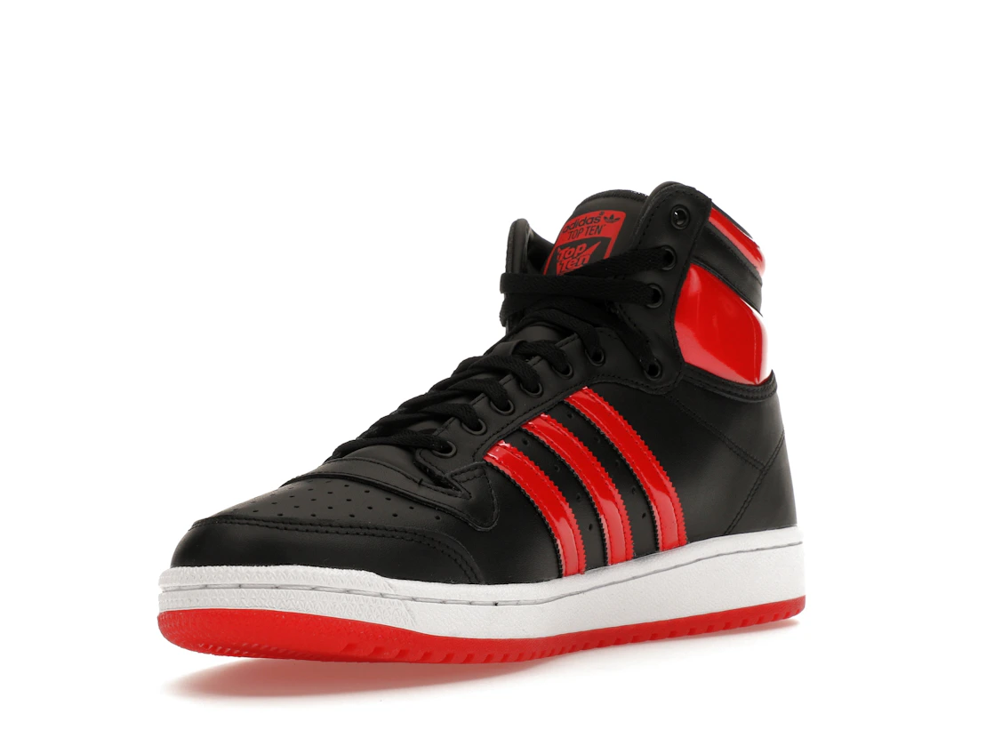 Vue 14 de adidas Top Ten Hi Core Black Vivid Red Patent