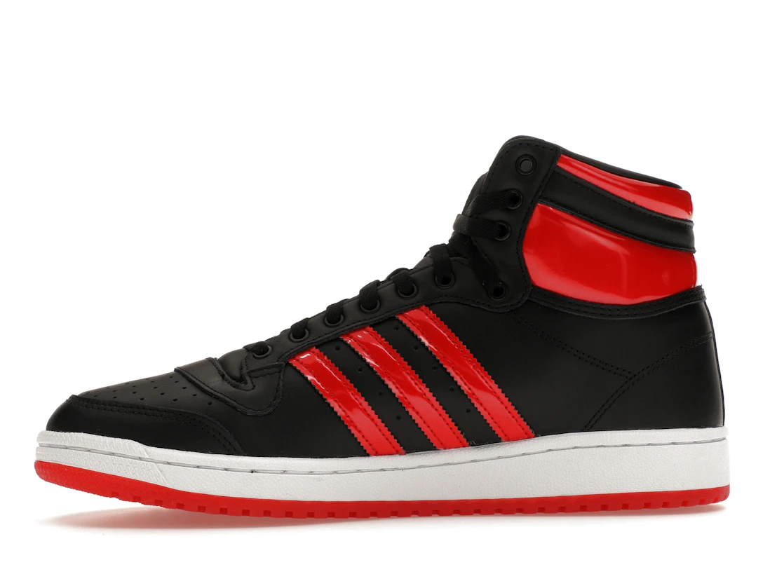 Vue 18 de adidas Top Ten Hi Core Black Vivid Red Patent