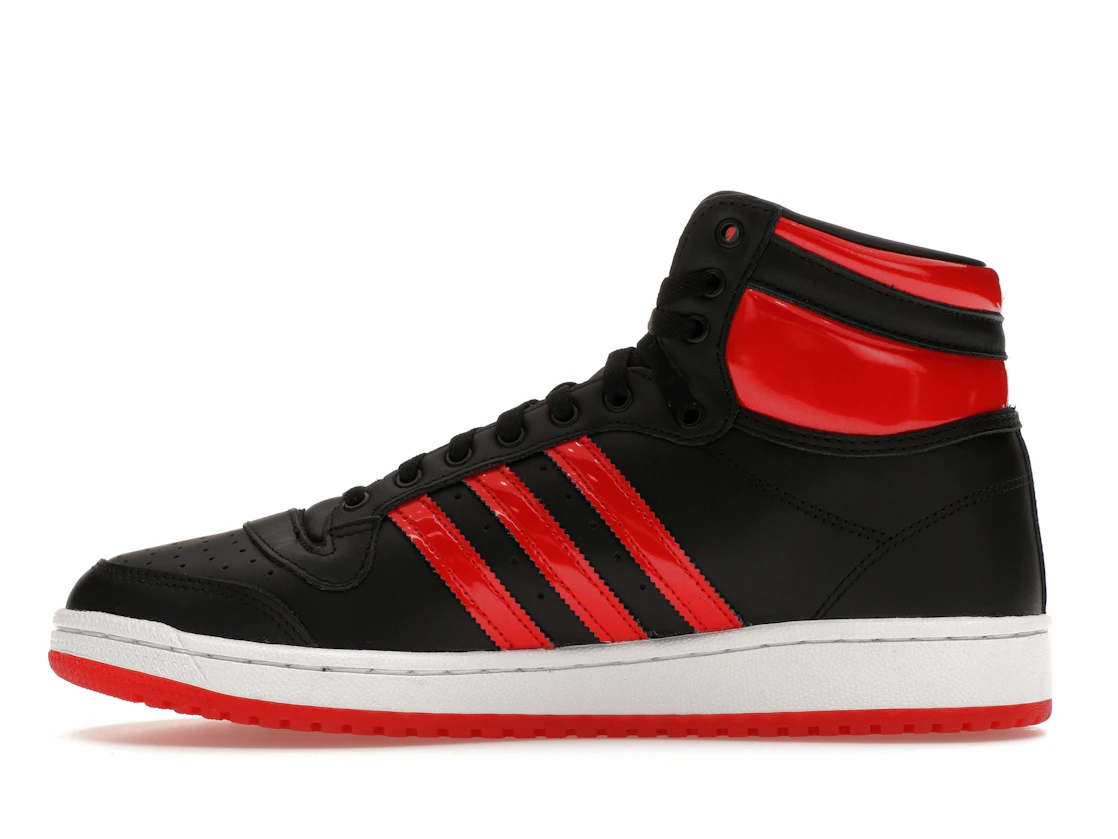 Vue 19 de adidas Top Ten Hi Core Black Vivid Red Patent