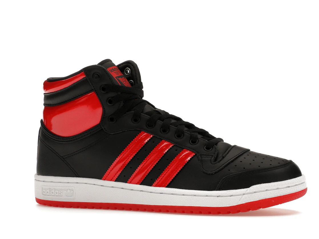 Vue 3 de adidas Top Ten Hi Core Black Vivid Red Patent