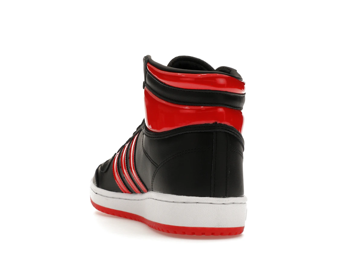 Vue 26 de adidas Top Ten Hi Core Black Vivid Red Patent