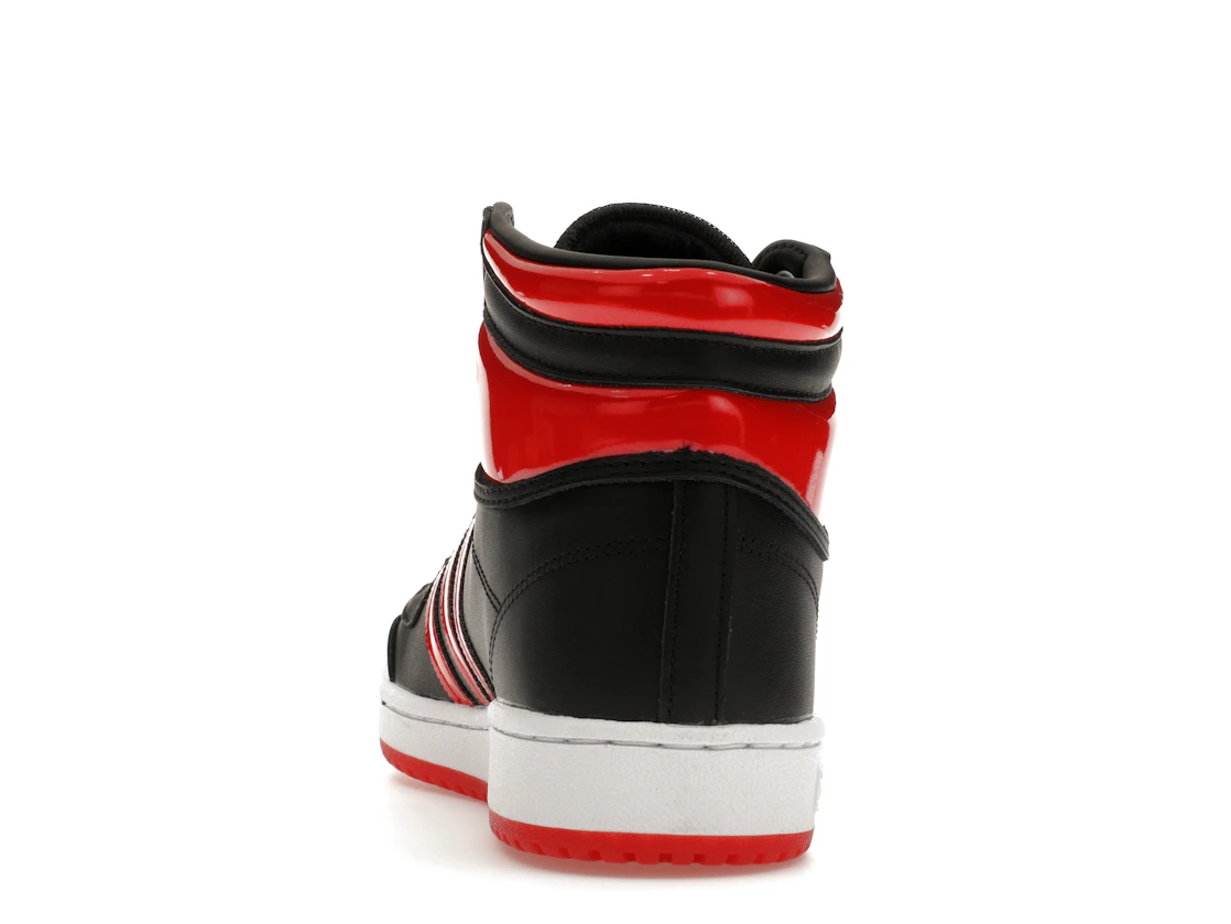 Vue 27 de adidas Top Ten Hi Core Black Vivid Red Patent