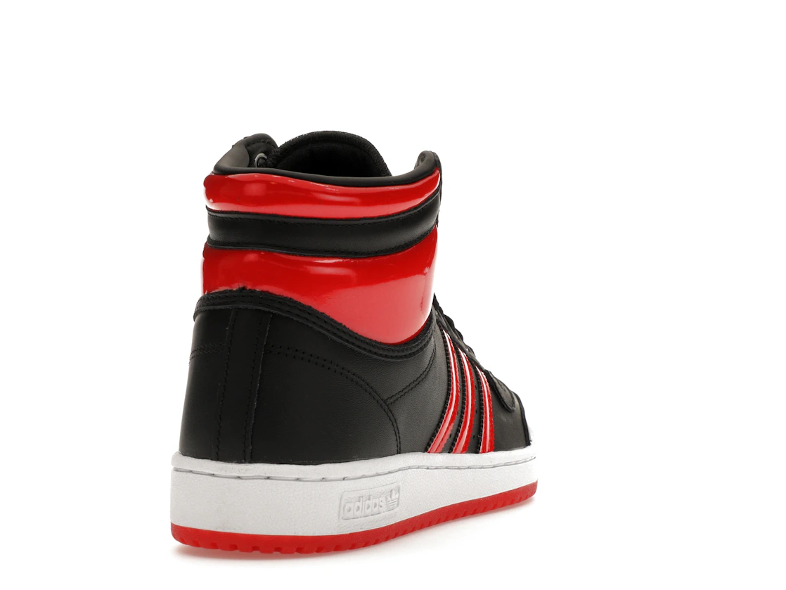 Vue 30 de adidas Top Ten Hi Core Black Vivid Red Patent