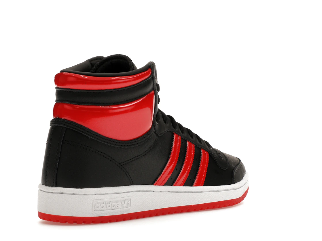 Vue 32 de adidas Top Ten Hi Core Black Vivid Red Patent