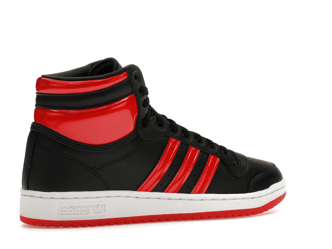 Vue 34 de adidas Top Ten Hi Core Black Vivid Red Patent