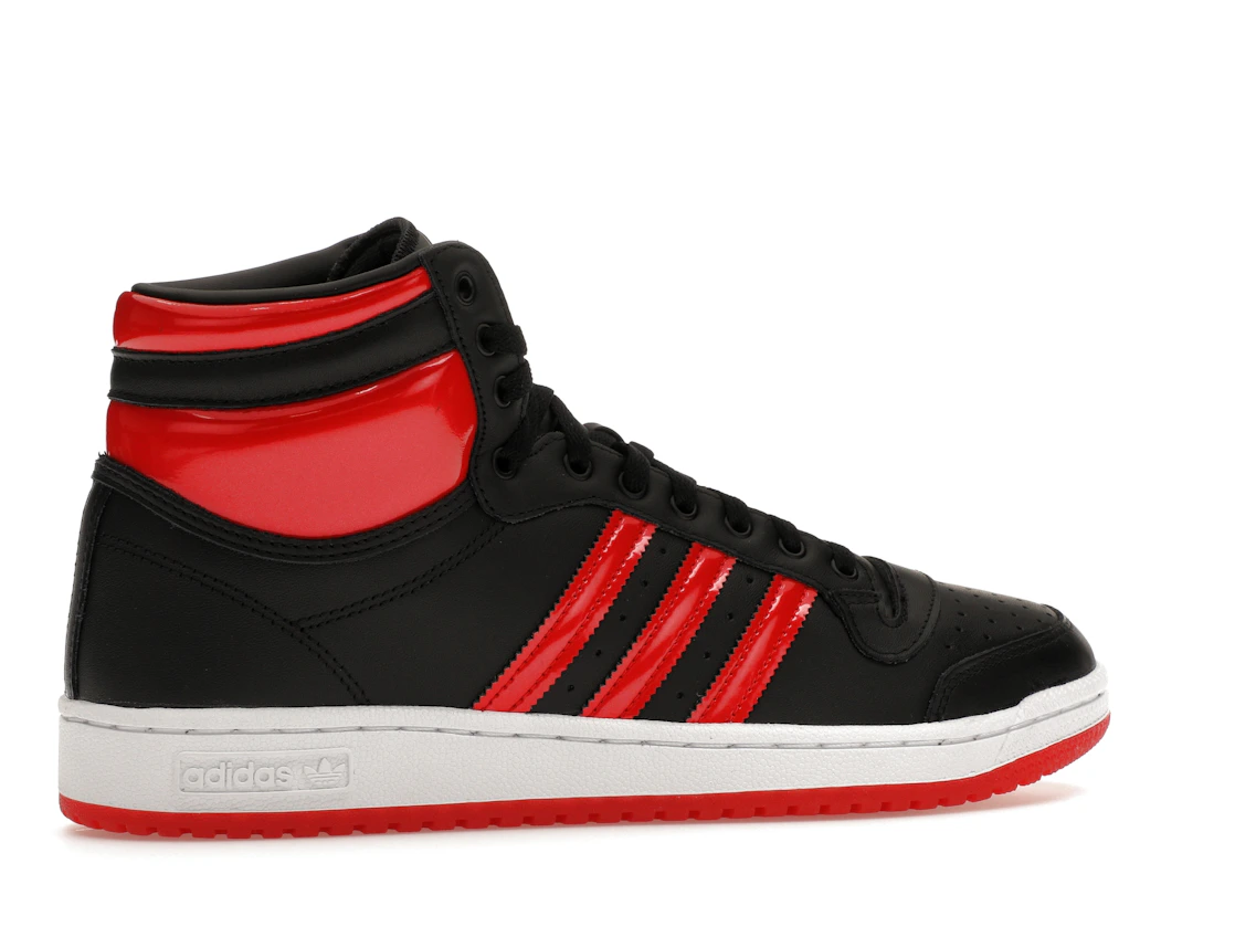 Vue 35 de adidas Top Ten Hi Core Black Vivid Red Patent
