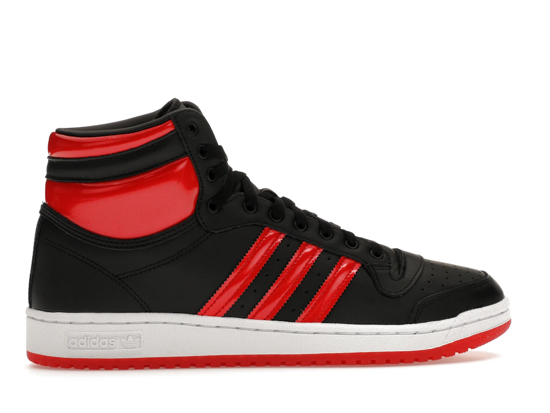Vue 36 de adidas Top Ten Hi Core Black Vivid Red Patent