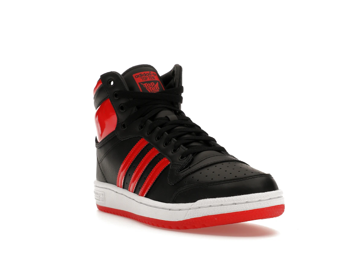 Vue 7 de adidas Top Ten Hi Core Black Vivid Red Patent