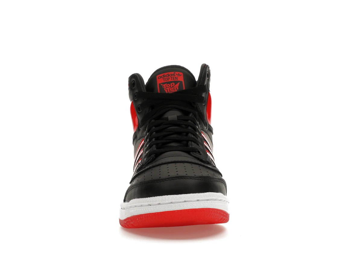 Vue 10 de adidas Top Ten Hi Core Black Vivid Red Patent