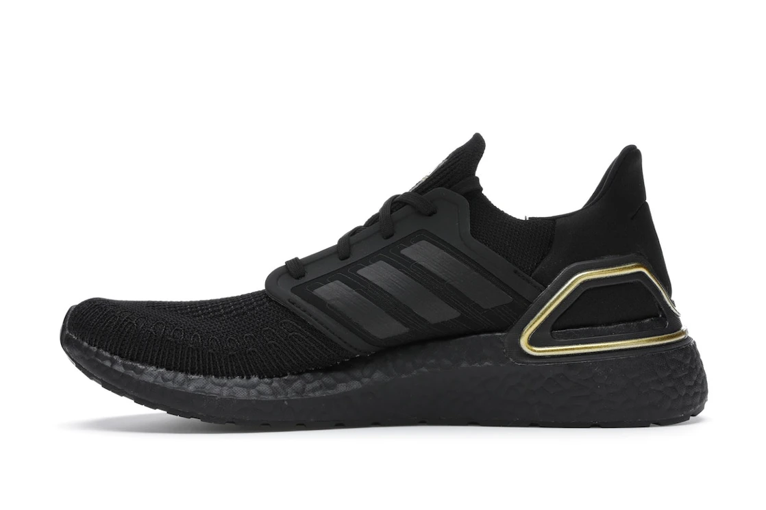 Vue 19 de adidas Ultra Boost 20 Core Black Gold Metallic