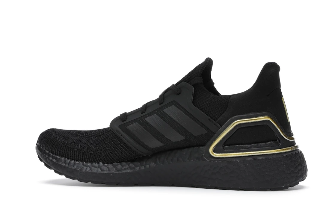 Vue 21 de adidas Ultra Boost 20 Core Black Gold Metallic