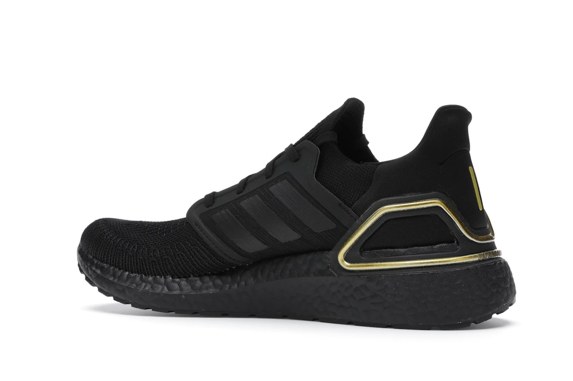 Vue 22 de adidas Ultra Boost 20 Core Black Gold Metallic