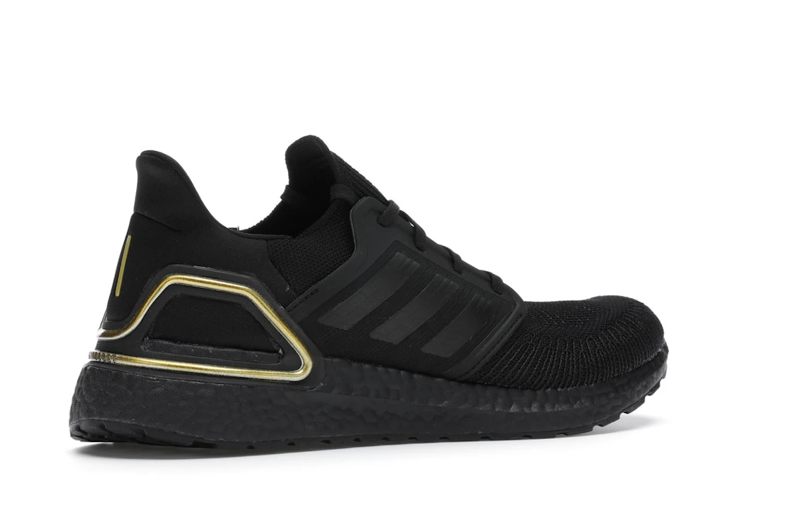 Vue 34 de adidas Ultra Boost 20 Core Black Gold Metallic