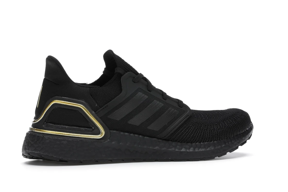 Vue 35 de adidas Ultra Boost 20 Core Black Gold Metallic