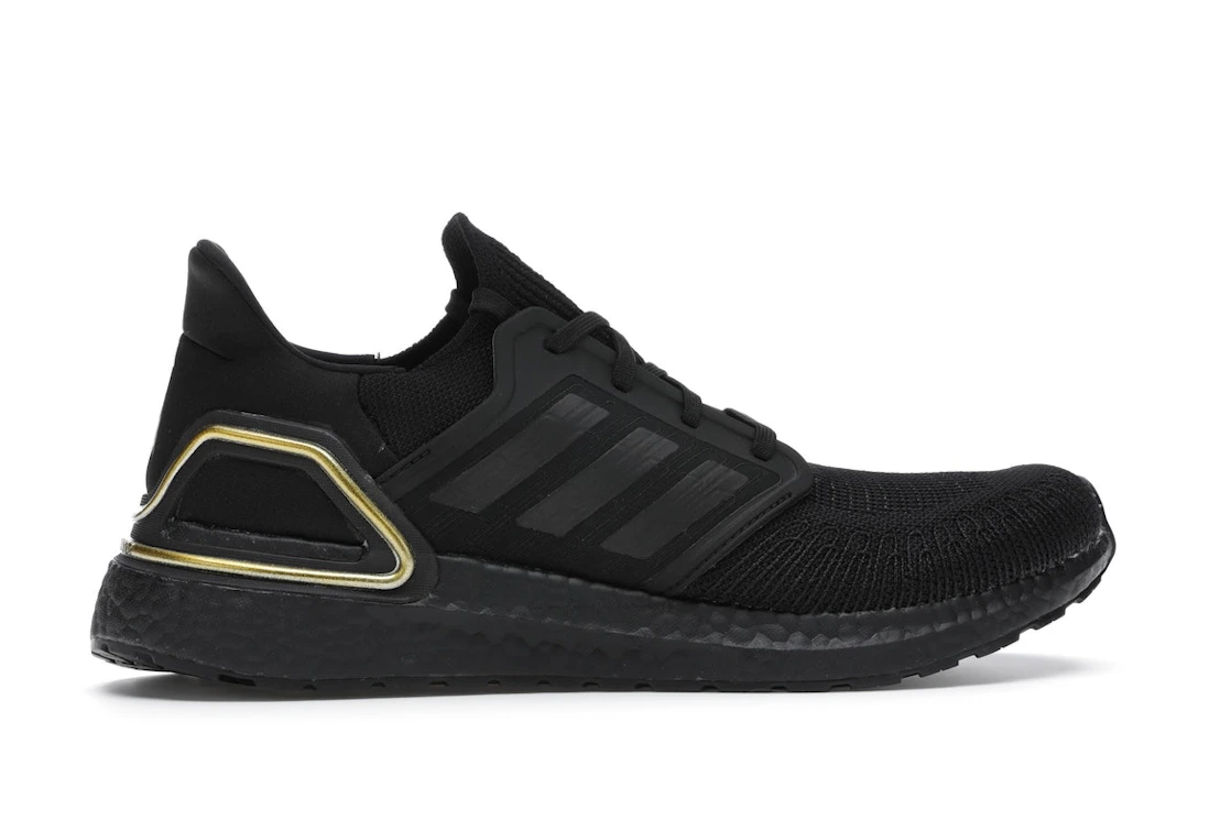 Vue 36 de adidas Ultra Boost 20 Core Black Gold Metallic