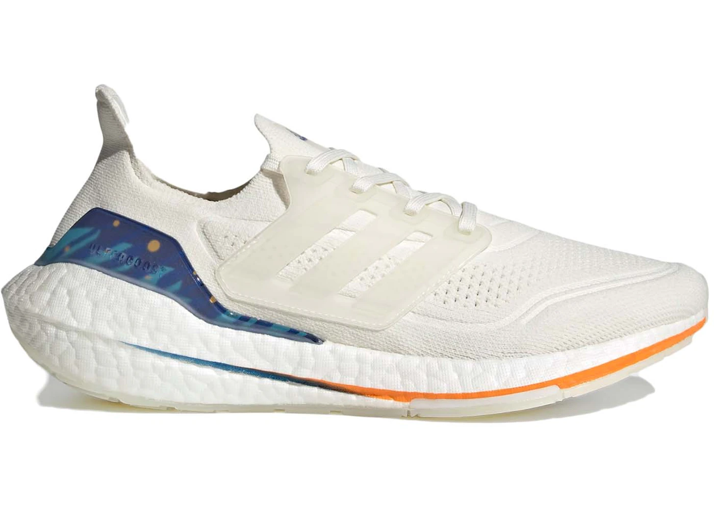 adidas Ultra Boost 21 White Royal Blue