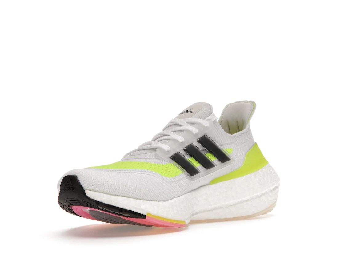 Vue 14 de adidas Ultra Boost 21 White Solar Yellow