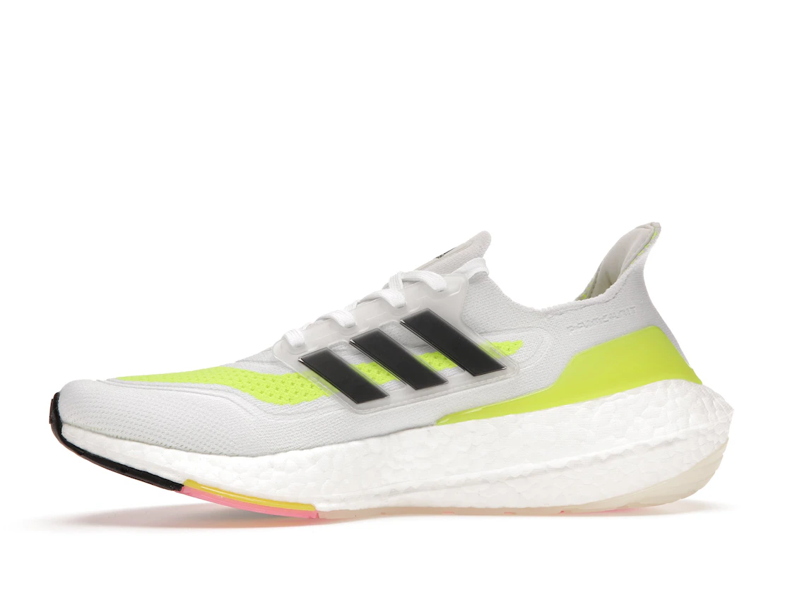 Vue 18 de adidas Ultra Boost 21 White Solar Yellow