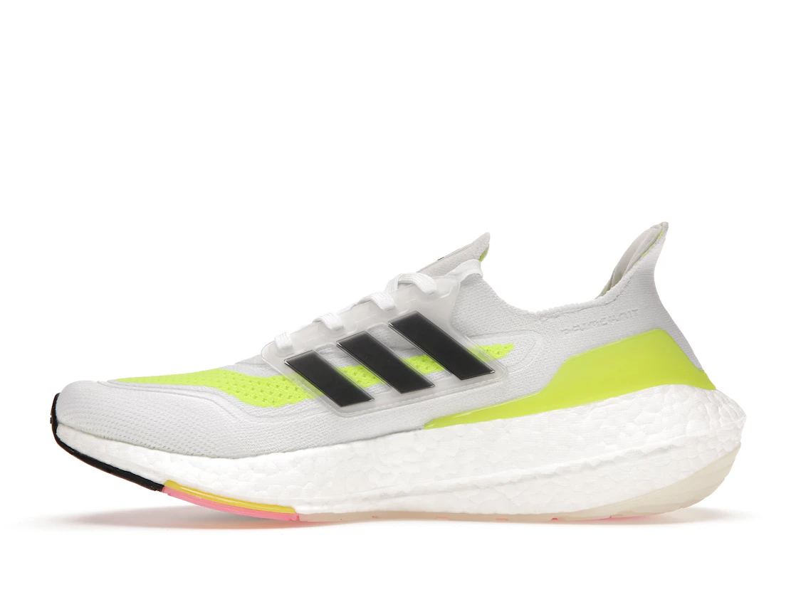 Vue 19 de adidas Ultra Boost 21 White Solar Yellow