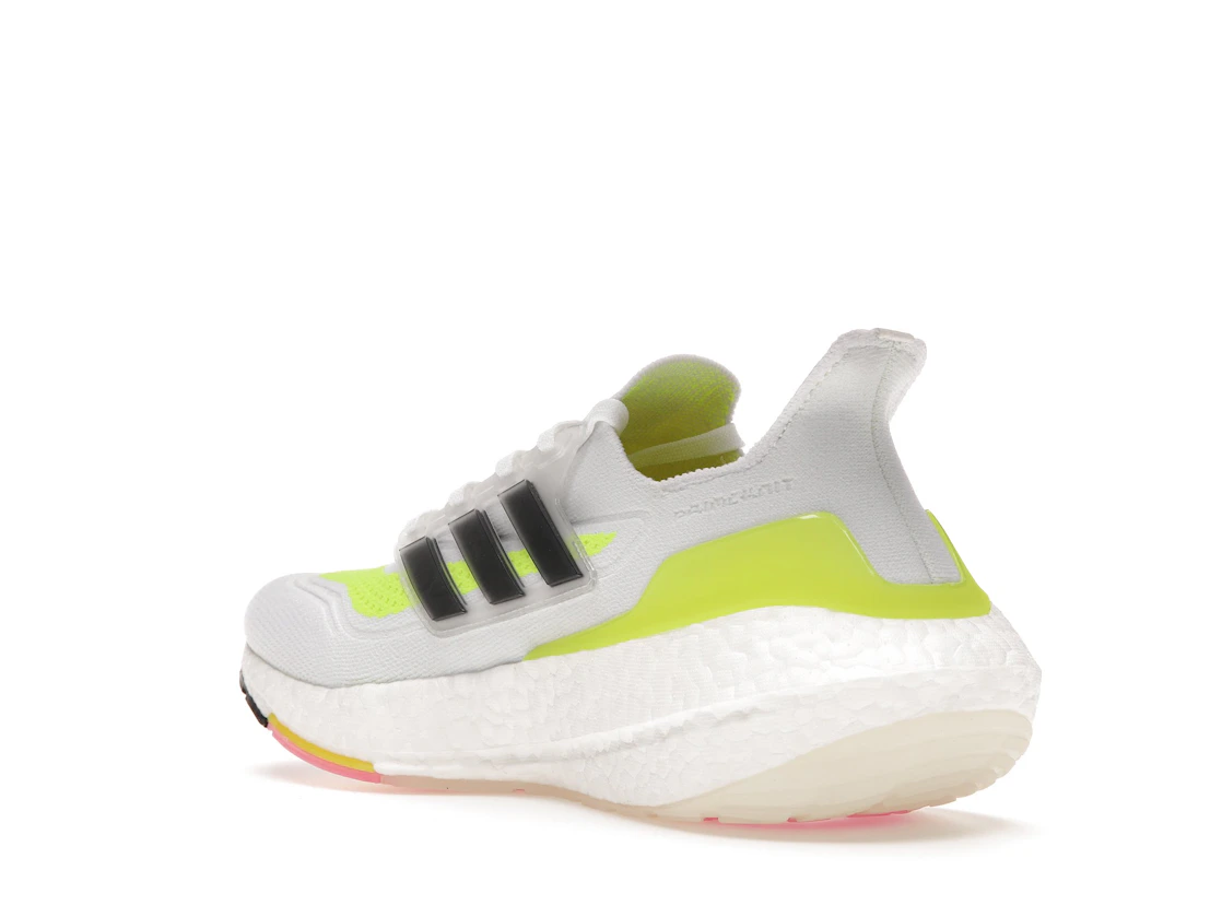 Vue 24 de adidas Ultra Boost 21 White Solar Yellow