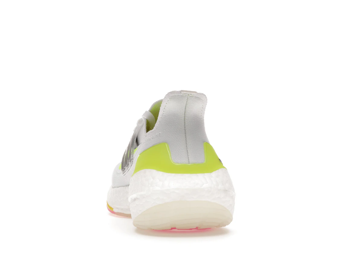 Vue 27 de adidas Ultra Boost 21 White Solar Yellow