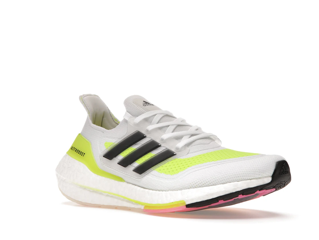 Vue 5 de adidas Ultra Boost 21 White Solar Yellow