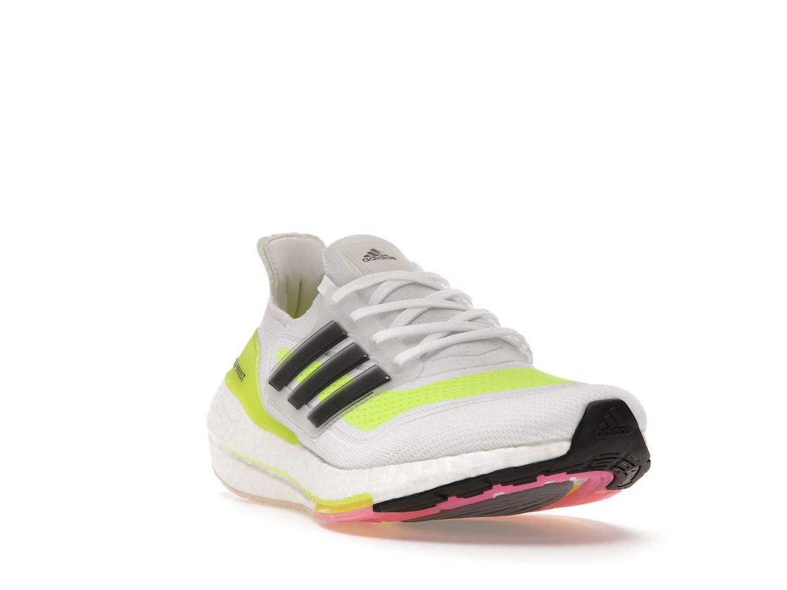 Vue 7 de adidas Ultra Boost 21 White Solar Yellow