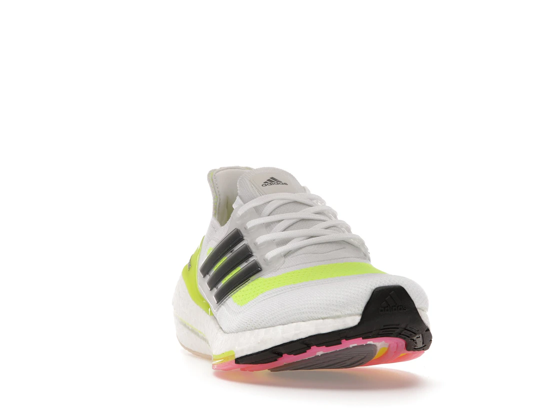 Vue 8 de adidas Ultra Boost 21 White Solar Yellow