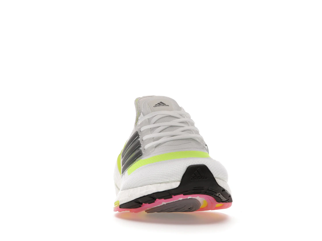 Vue 9 de adidas Ultra Boost 21 White Solar Yellow