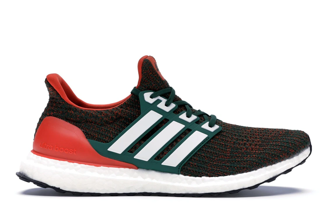 Vue 1 de adidas Ultra Boost 4.0 Miami Hurricanes