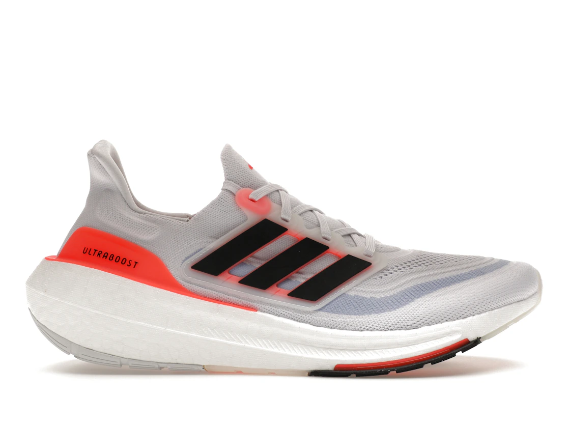 Vue 1 de adidas Ultra Boost Light White Black Solar Red