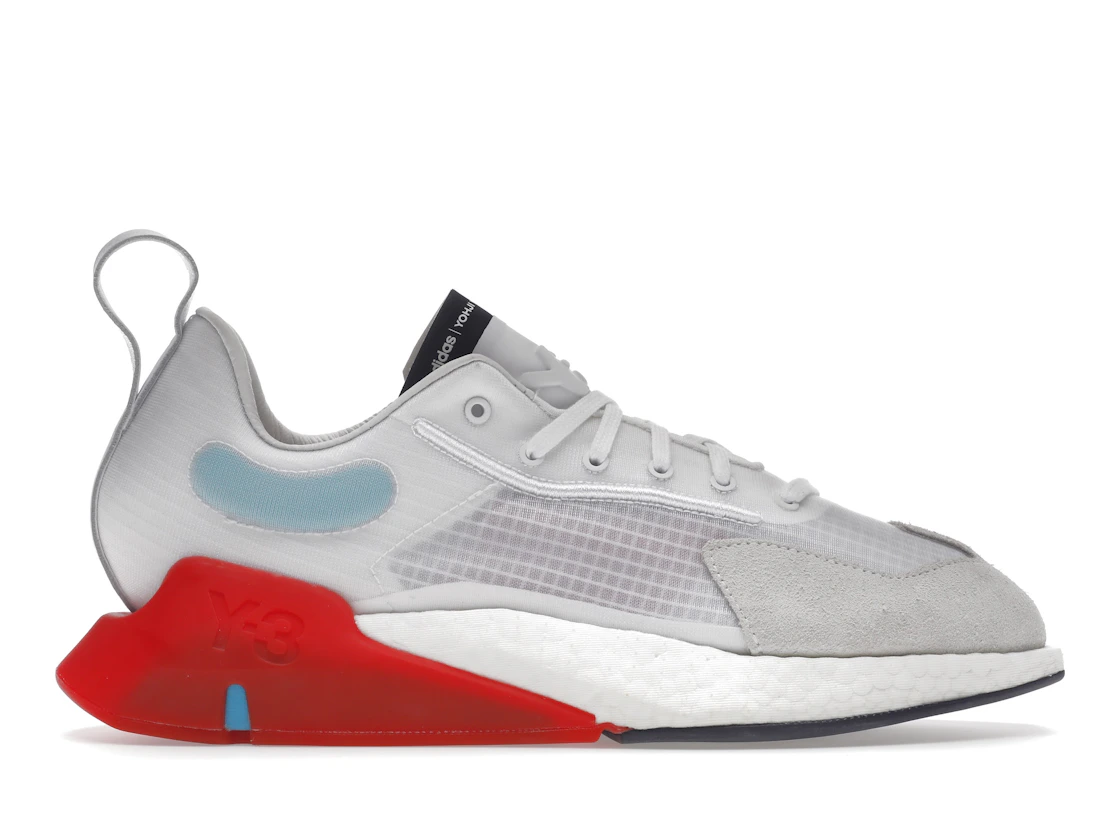 Vue 1 de adidas Y-3 Orisan White Red Cyan