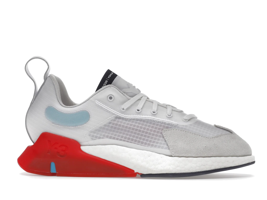 Vue 2 de adidas Y-3 Orisan White Red Cyan