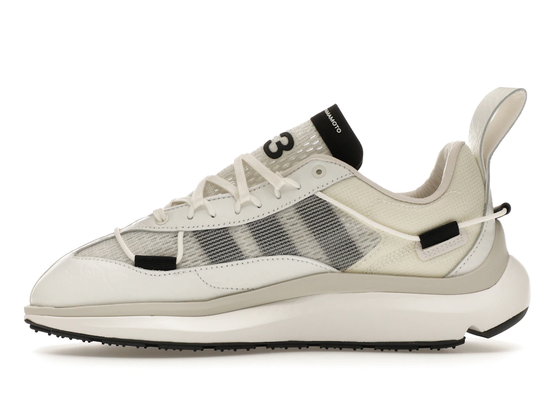 Vue 19 de adidas Y-3 Shiku Run Core White Black Orbit Grey